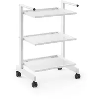 Beauty Trolley - 3 glass shelves - max. 60 kg - push handles