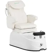 Elektrisk pedikyrstol - med fotbad - 105 W - 150 kg - hvit - rygg- og nakkemassasjeapparat