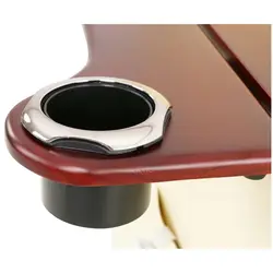 Ηλεκτρική καρέκλα πεντικιούρ - με πτυσσόμενο σκαμνί - 60 W - 150 kg - μπεζ