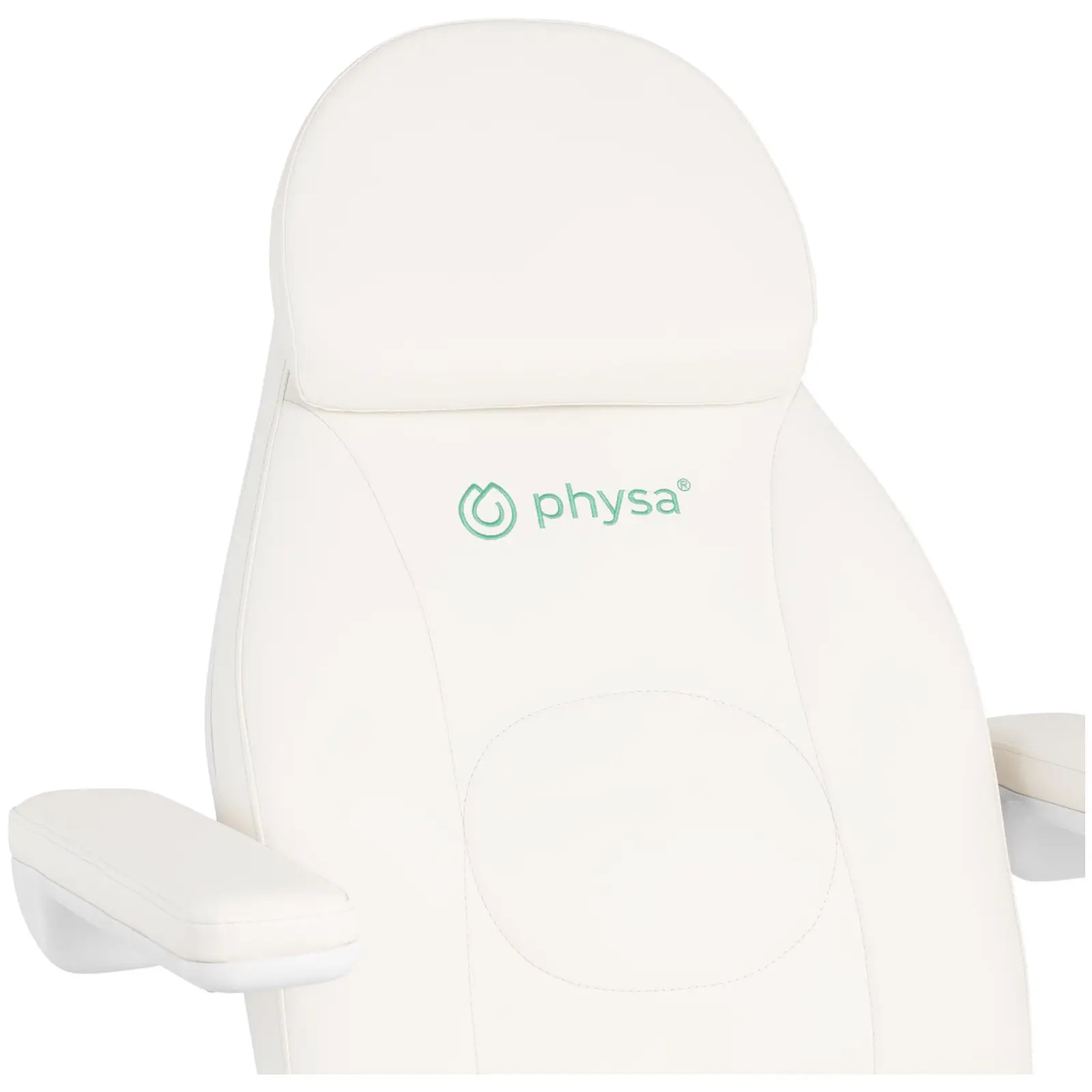 Kozmetikai ágy - elektromos - gurulós székkel - 350 W - max. 150 kg egyenként - fehér