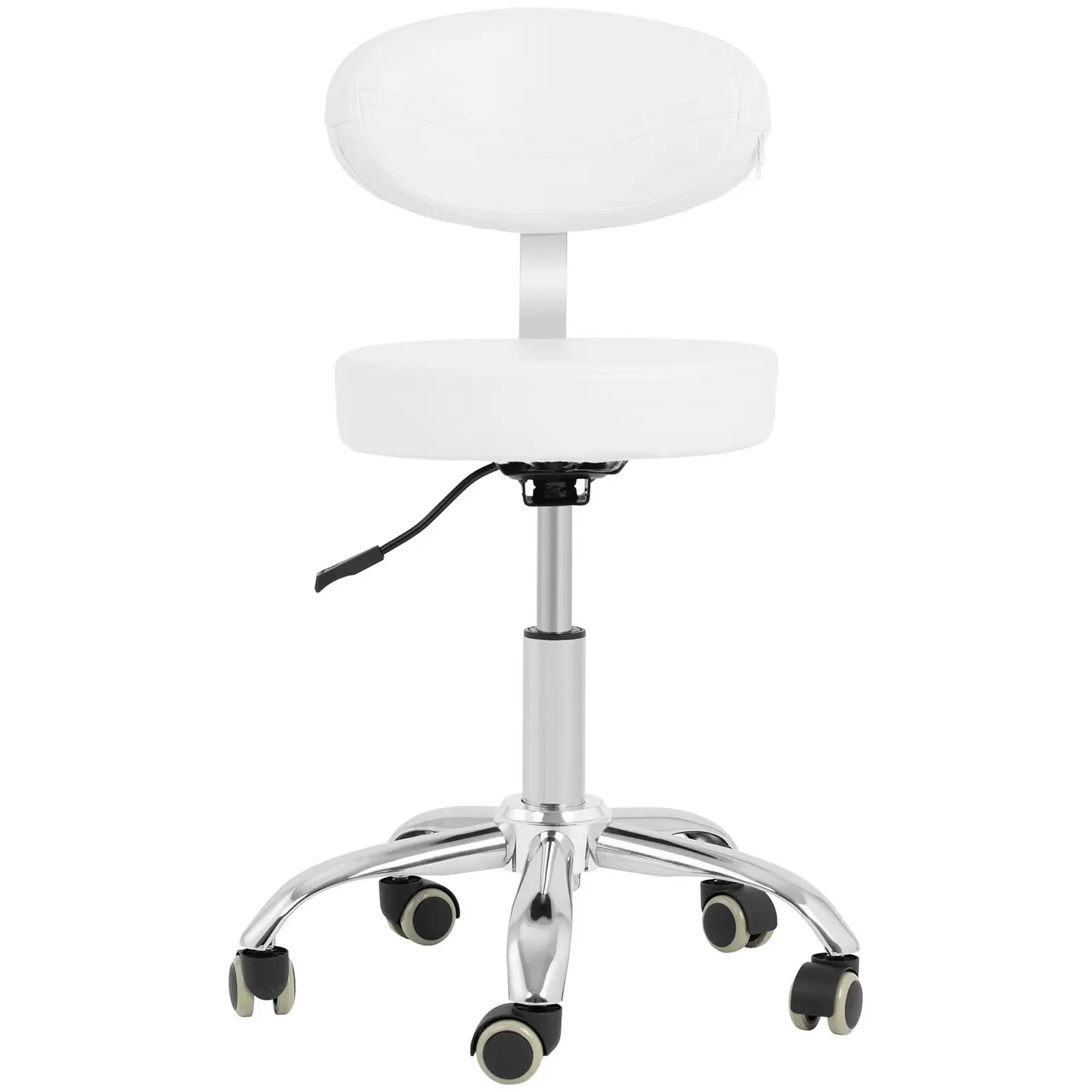 Behandlerbriks og arbejdsstol med hjul - 3 motorer - 300 W - 190 x 55 x 60 - 90 cm - 150 kg hver - hvid (Maks. højde: 90 cm)