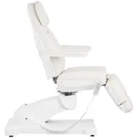 Elektrické kozmetické lehátko s rolovacou stoličkou - 350 W - 150 kg každé - pistácie / biele