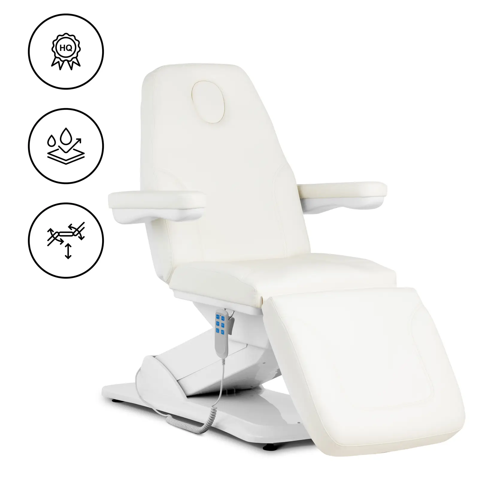 Fauteuil esthétique - 150 kg - Vert pistache, Blanc