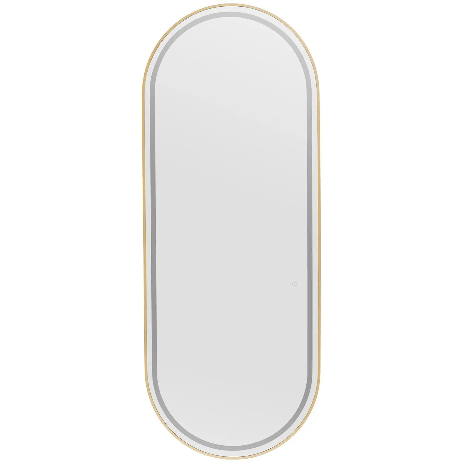 Kirpyklos veidrodis - LED apšvietimas - ypač plonas - ovalus -70 x4 x180 cm