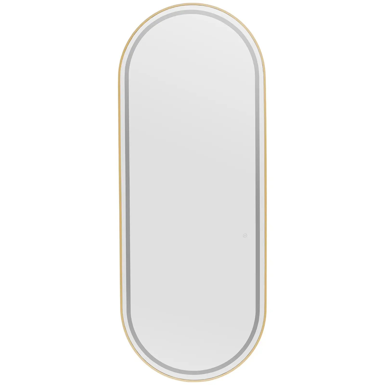 Hairdressing Mirror - LED lighting - extra slim - oval - 70 x 4 x 180 cm