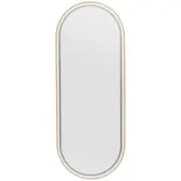 Kadeřnické zrcadlo - LED osvětlení - extra ploché - oválné - 70 x 4 x 180 cm