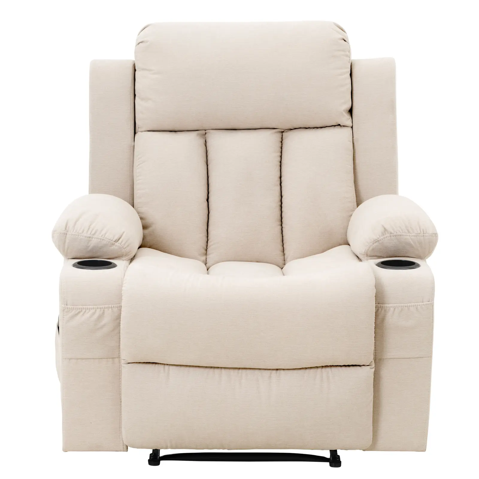 Fauteuil de massage avec fonction chauffante - Zero Gravity - 4 segments / 8 points de vibration - blanc