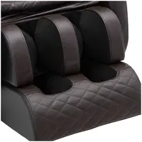 Šildoma masažinė kėdė - nulinės gravitacijos - 20 programų - juoda/ruda