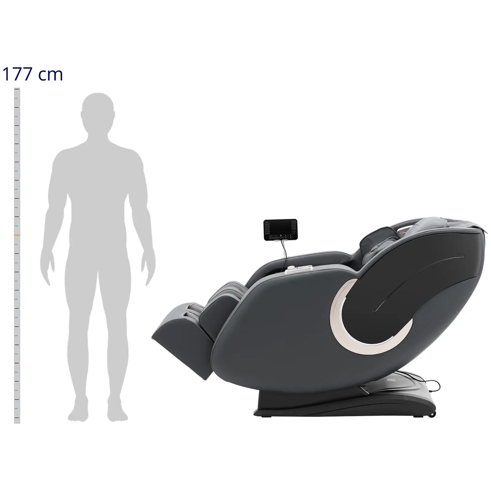 Scaun de masaj cu funcție de căldură Zero Gravity 10 programe negru/maro