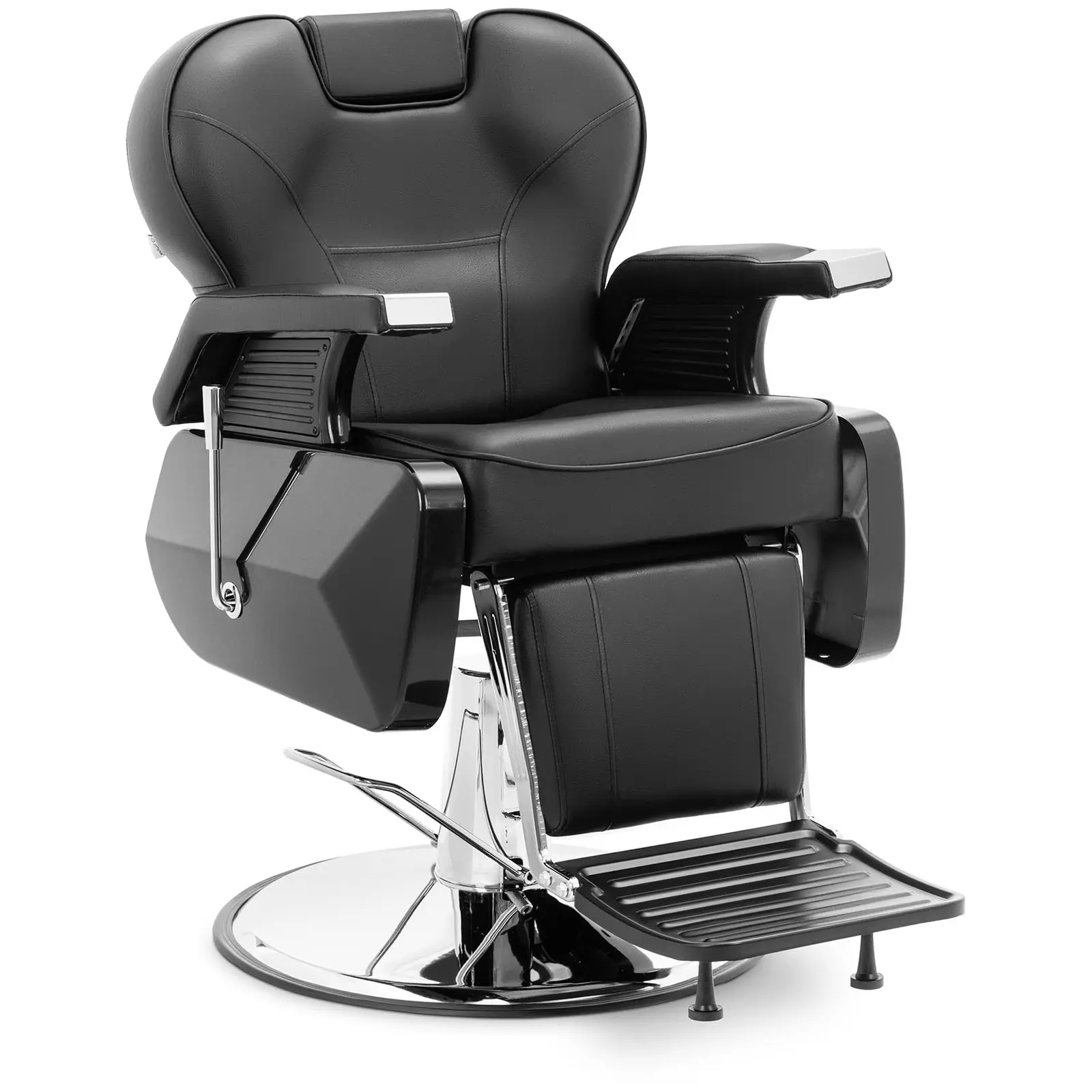 Fauteuil de coiffeur avec repose-pieds - 57-69 cm - 150 kg - Noir