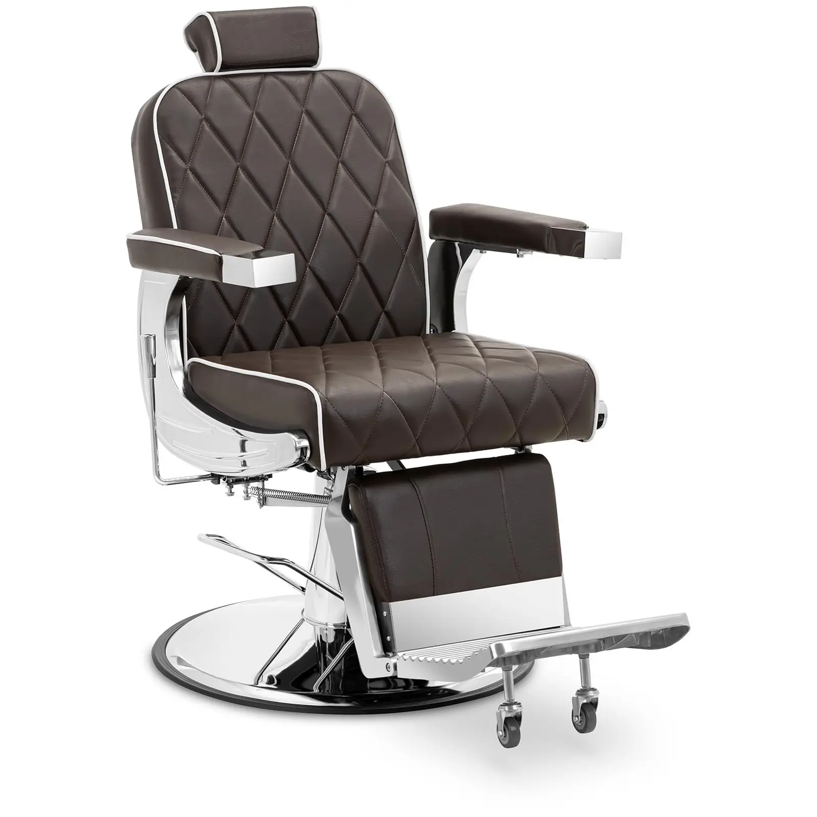 Cadeira de cabeleireiro - apoio para os pés - 58 - 71 cm - 150 kg - preto