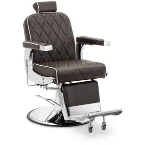 Salon Chair with Footrest - 58 - 71 cm - 150 kg - black
