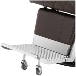 Salonski stol z naslonom za noge - 58 - 71 cm - 150 kg - črn