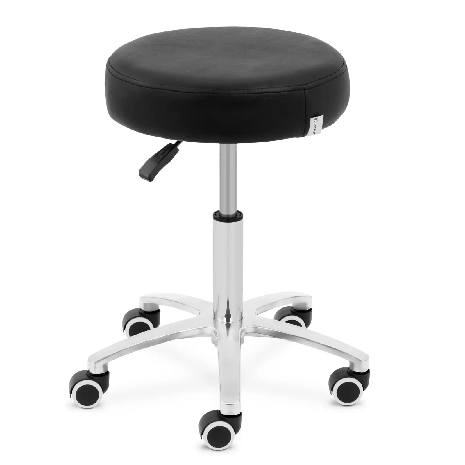 Tabouret à roulettes - 48 - 61 cm - 120 kg - noir