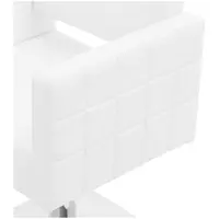Frisørstol Ribbleton med fodstøtte - siddehøjde 45 - 55 cm - 150 kg - hvid