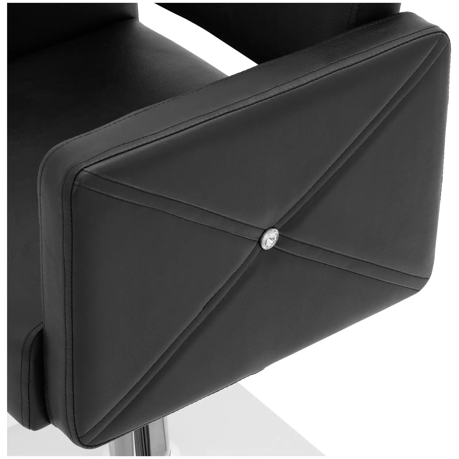 Sillón de peluquería Carlisle con reposapiés - altura del asiento 45 - 55 cm - 150 kg - negro