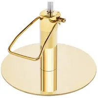 Friseurstuhl mit Fußstütze - 870 - 1020 mm - 200 kg - Cremefarben / Golden