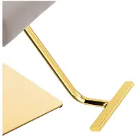 Frisörstol med fotstöd - 900–1050 mm - 200 kg - Beige / guldfärgad