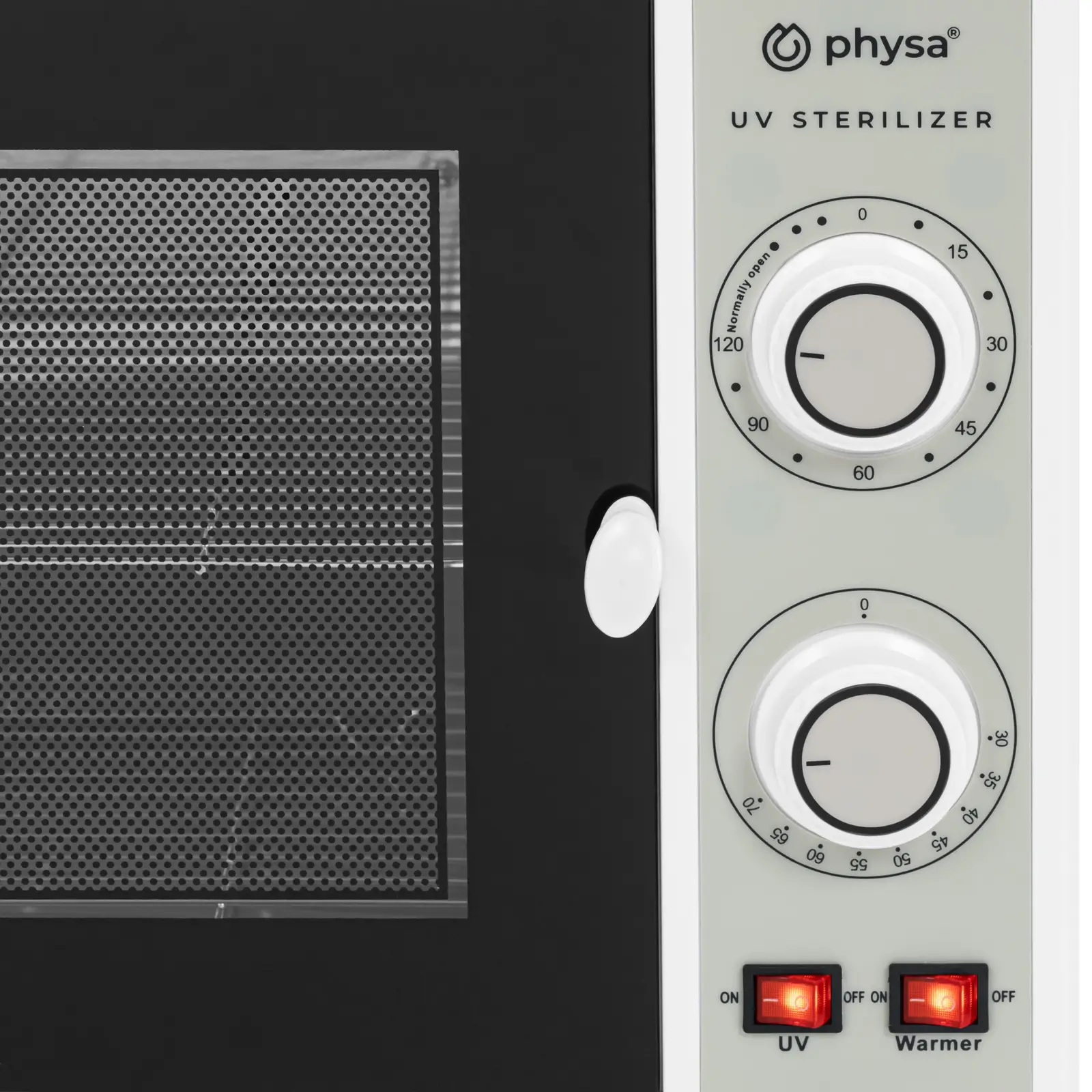 Ohřívač ručníků - s UV sterilizací - 30–70 °C - 164 W - 15 l (Časovač: Ano)