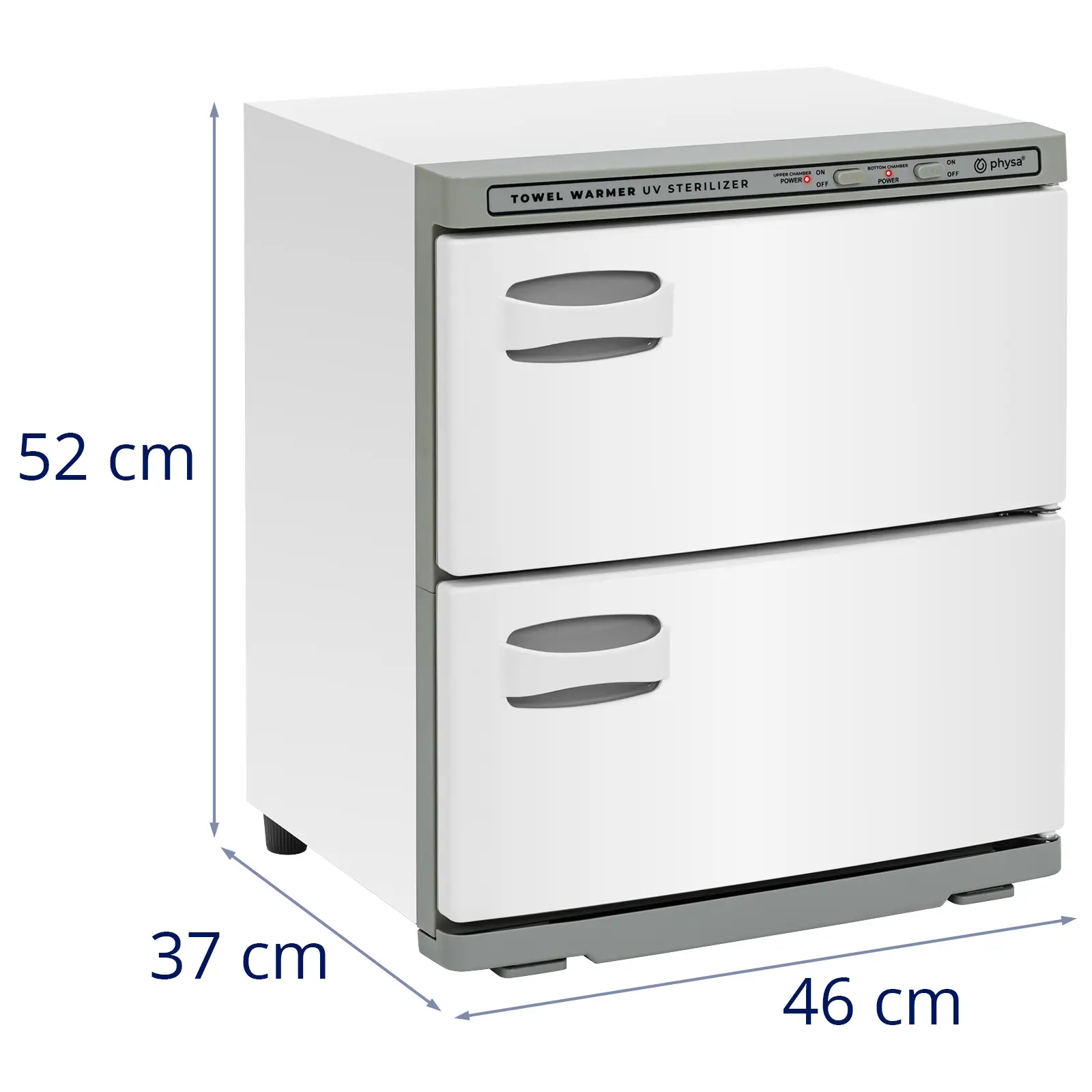 Încălzitor de prosoape - cu sterilizare UV - 70 °C - 440 W - 2 x 14 L