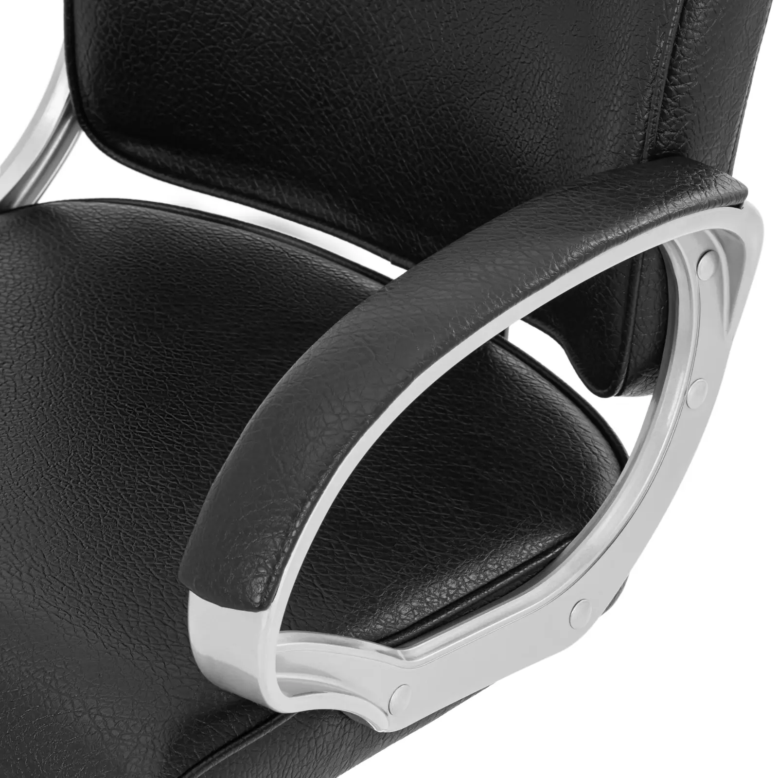 Salon Chair HOVE with Footrest - seat height 50 - 60 cm - 180 kg - black