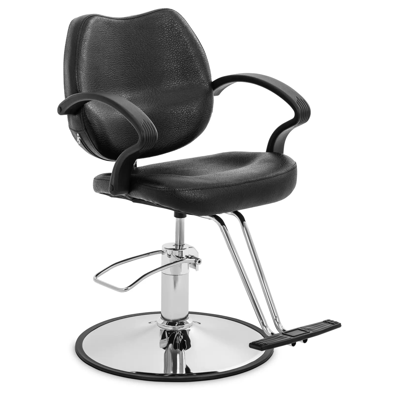 Fauteuil de coiffeur Grays avec repose-pieds - hauteur d'assise 53 - 64 cm - 160 kg - Noir