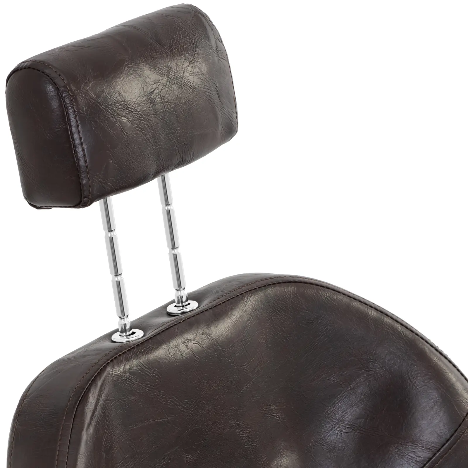 Kadeřnické křeslo Ilford s opěrkou hlavy a podnožkou - výška sedadla 52–64 cm - 150 kg - hnědé (Minimální výška sezení: 52 cm)