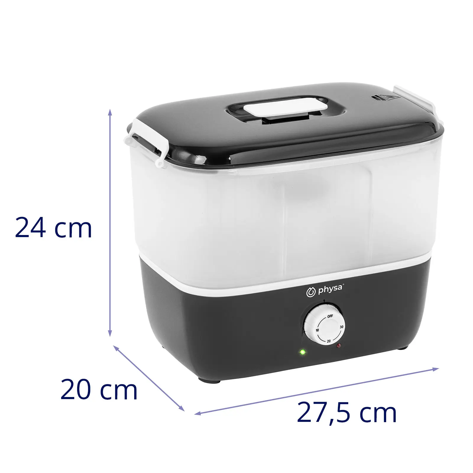 Ohřívač ručníků - s parní sterilizací - 100 °C - 600 W - 12–16 ručníků na obličej (Materiál: Plast)