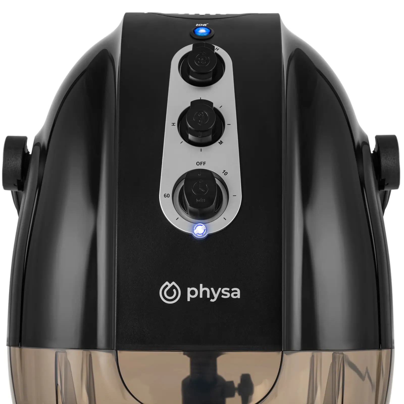 Vysoušeč vlasů - s ionizací a stativem - 1 000 W - černý - 70 °C (Kolečka: Ano)