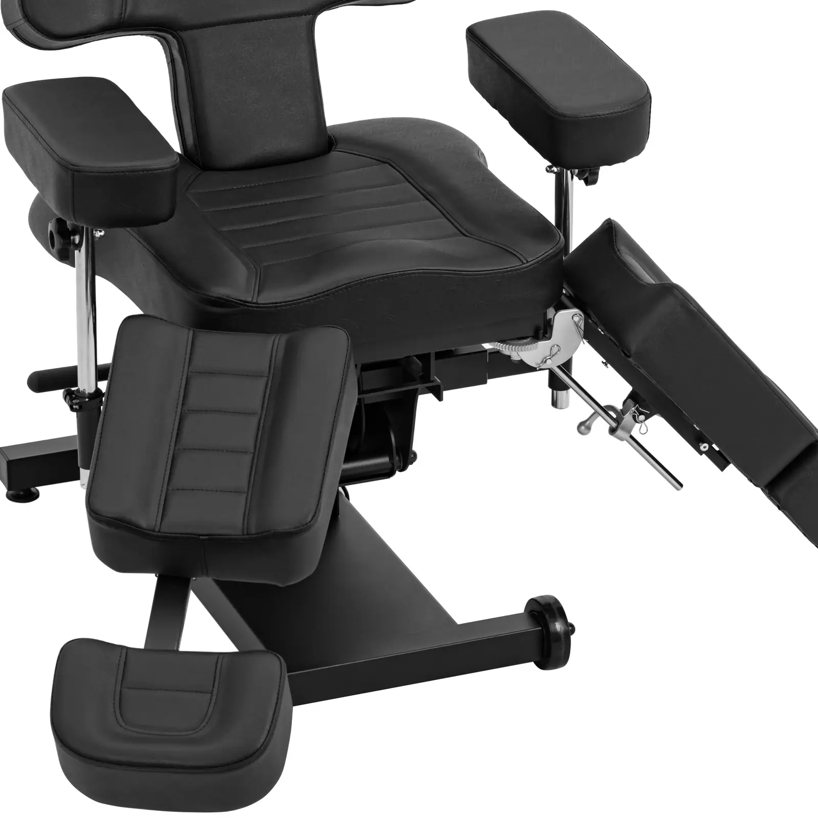 Fauteuil de tatouage - réglable en hauteur - 300 kg - pédale - noire