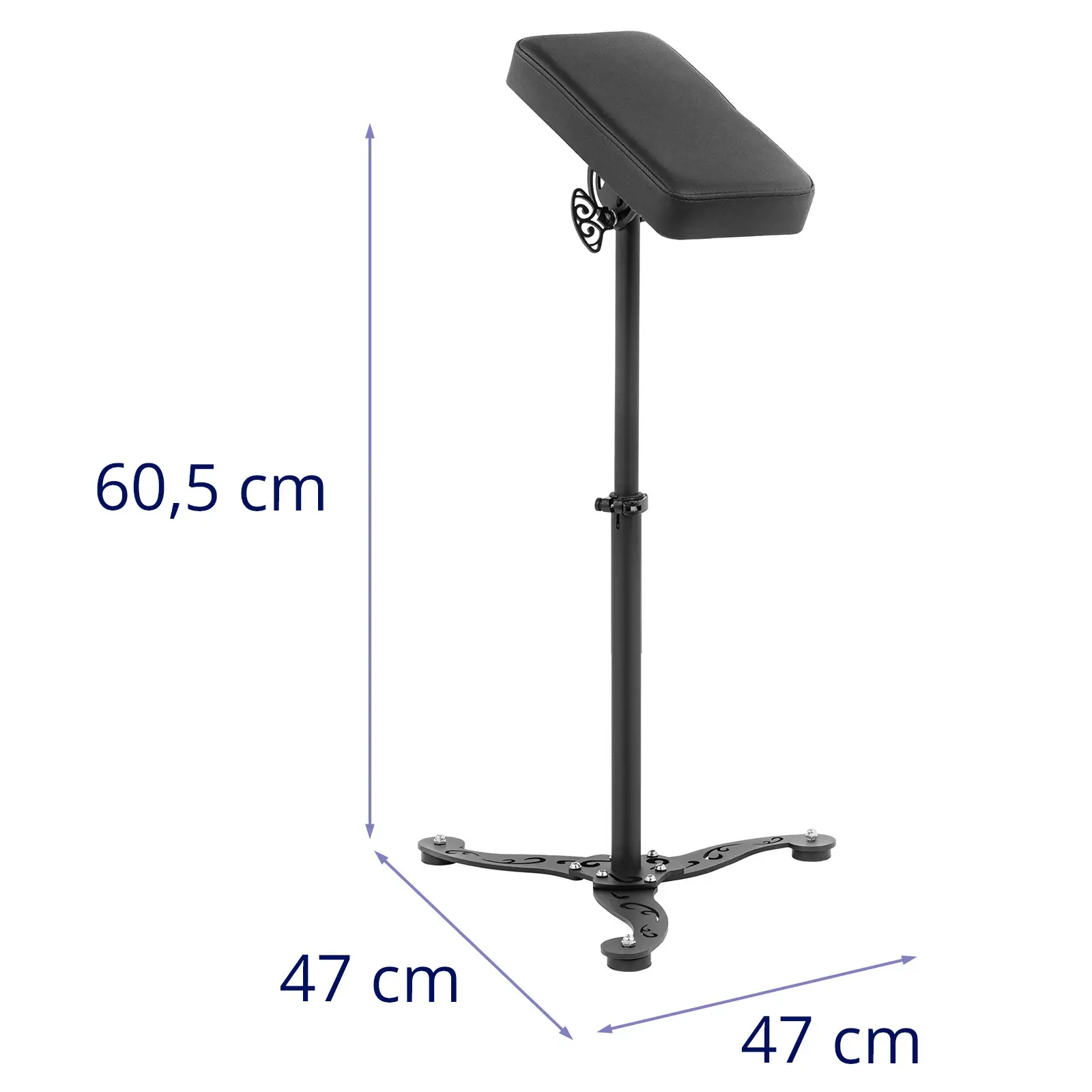 Tattoo Arm Rest - reglabil pe înălțime - înclinabil - 47 x 41 x 61 - 99 cm