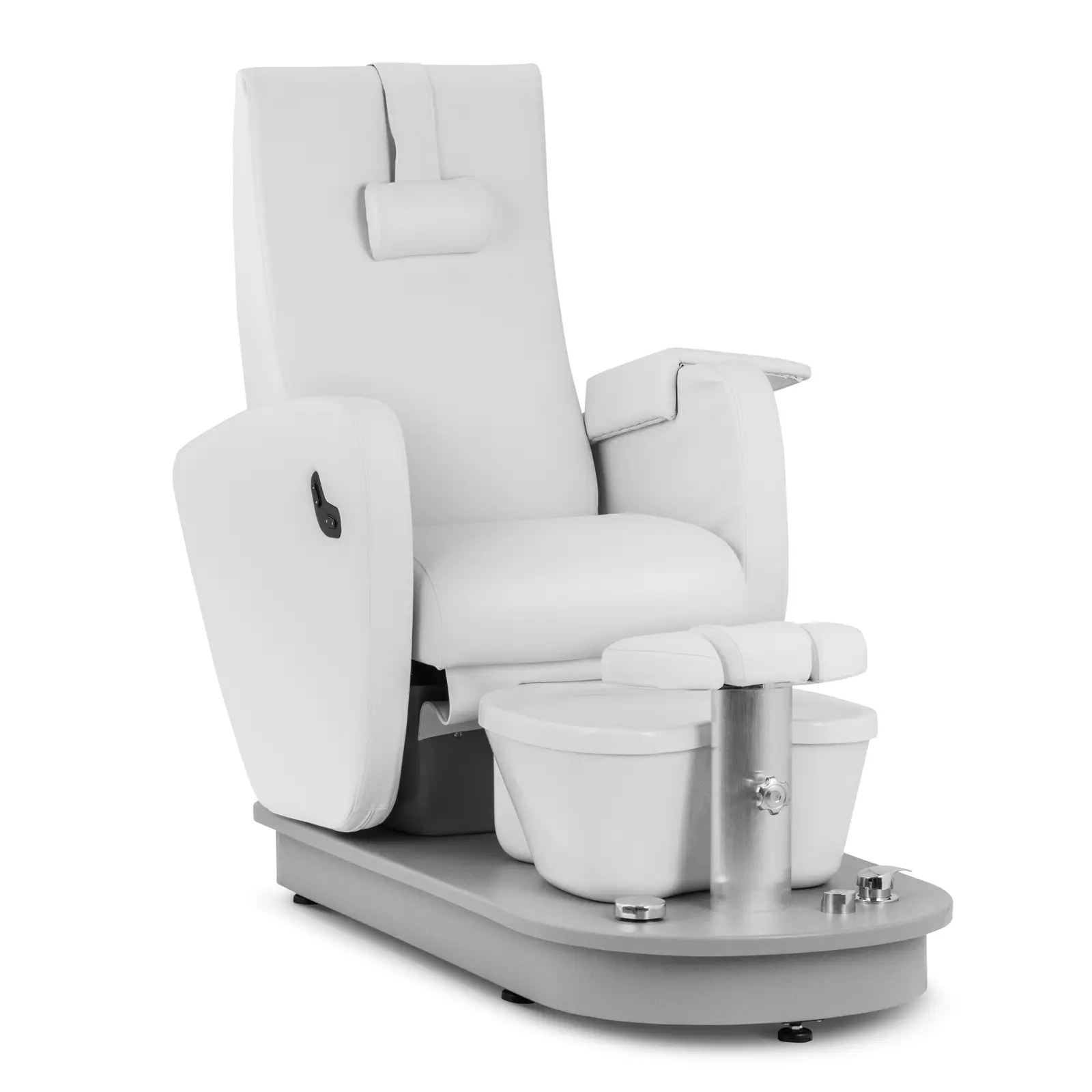 Fotel do pedicure elektryczny - brodzik na stopy - 115 W - 200 kg - biały