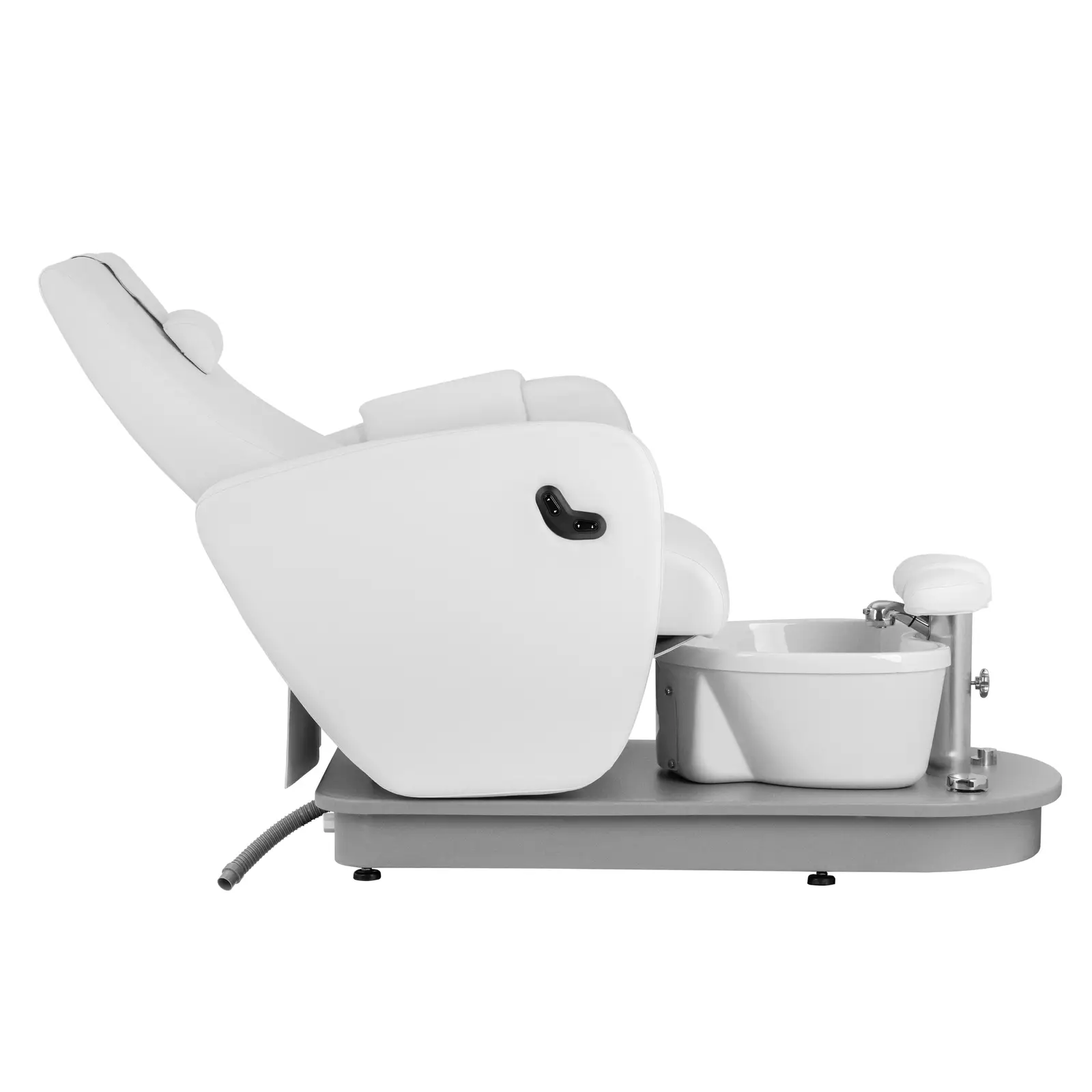 Fauteuil pédicure électrique - avec bain de pieds - 115 W - 200 kg - blanc