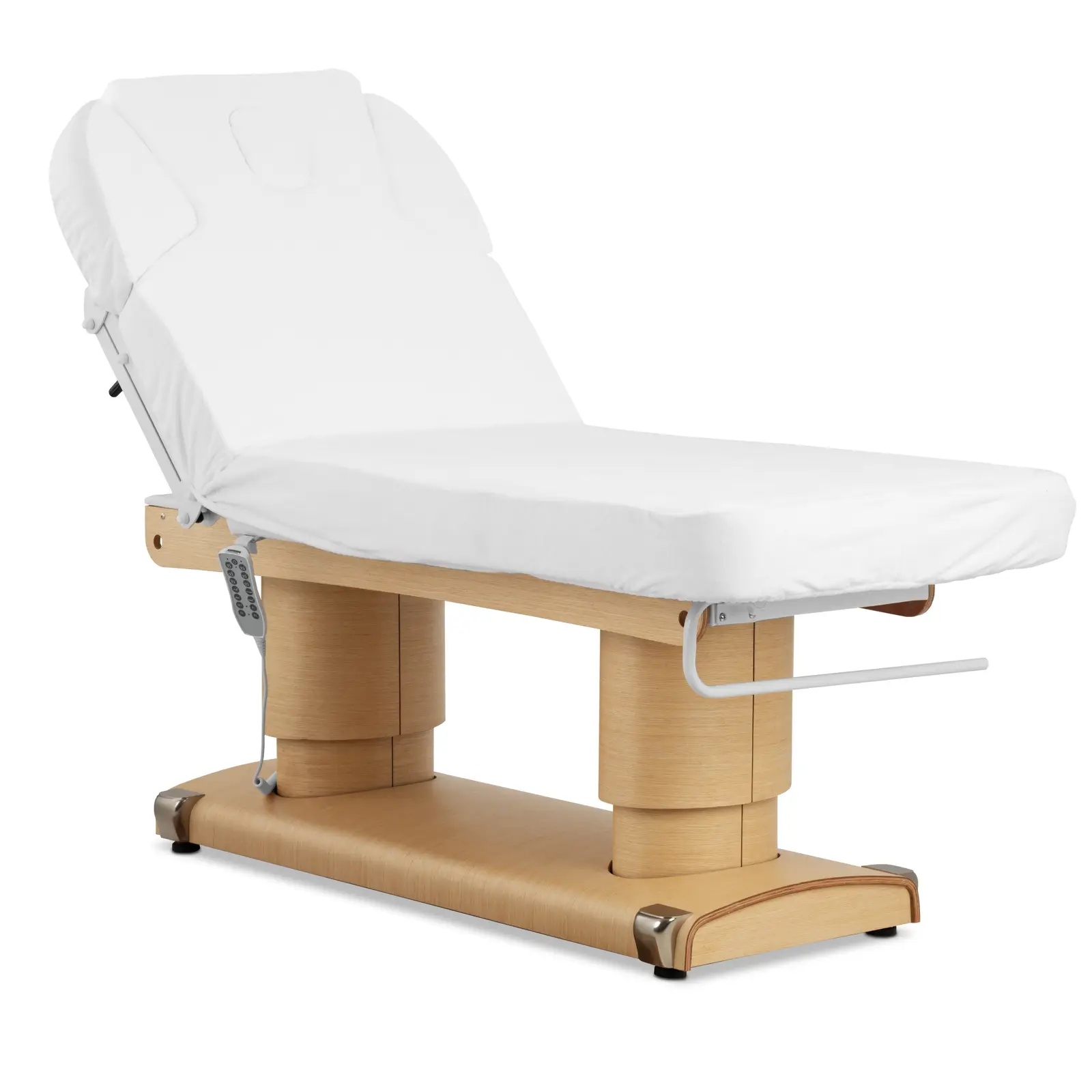 Table de massage - 160 W - 200 x 80 x 63 - 81 cm - 200 kg - blanc
