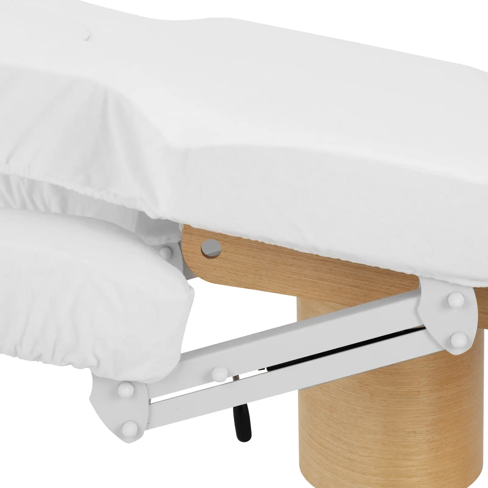 Table de massage - chauffante - 160 W - 200 kg - blanc