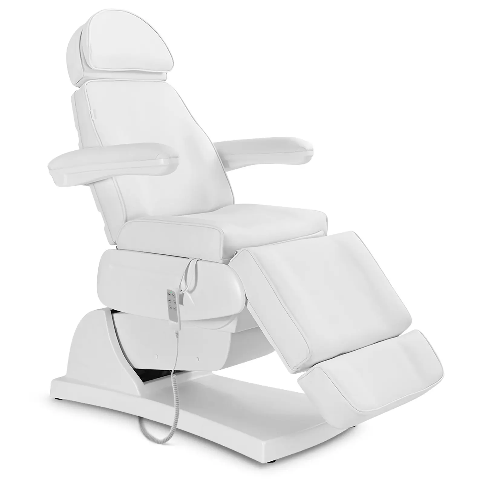 Fauteuil esthétique - 200 W - 3 moteurs - 197 x 60 x 65 - 89 cm - 150 kg - Télécommande - blanc
