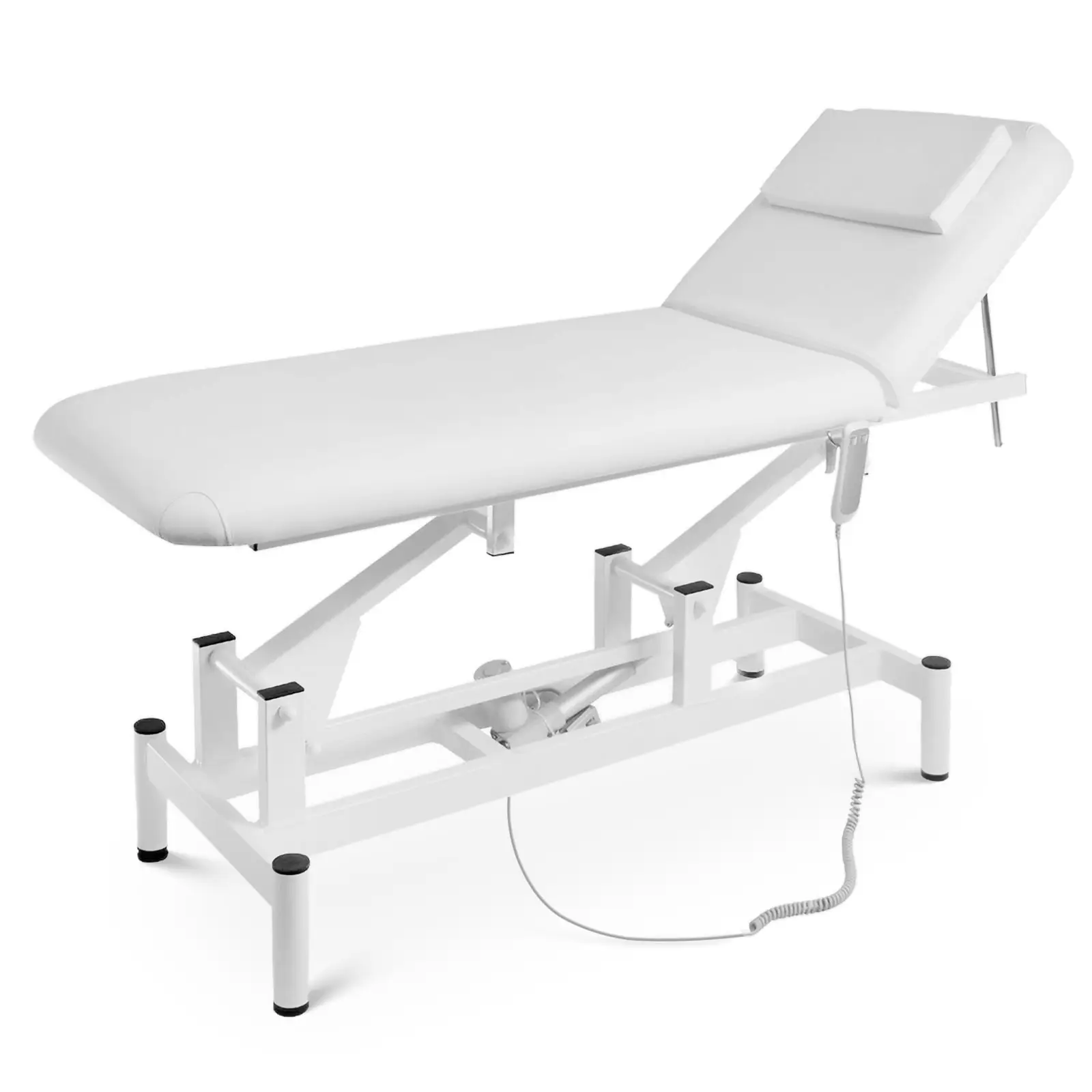 Fauteuil esthétique - 50 W - 185 x 63 x 47 - 90 cm - 150 kg - blanc (Longueur lit: 185 cm)