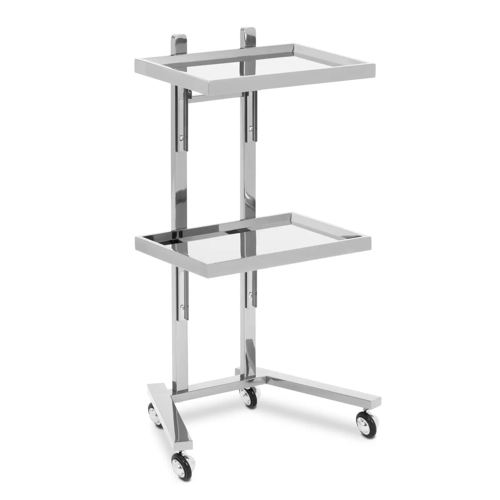 Beauty Trolley - 2 rafturi rabatabile - până la 10 kg - oțel inoxidabil