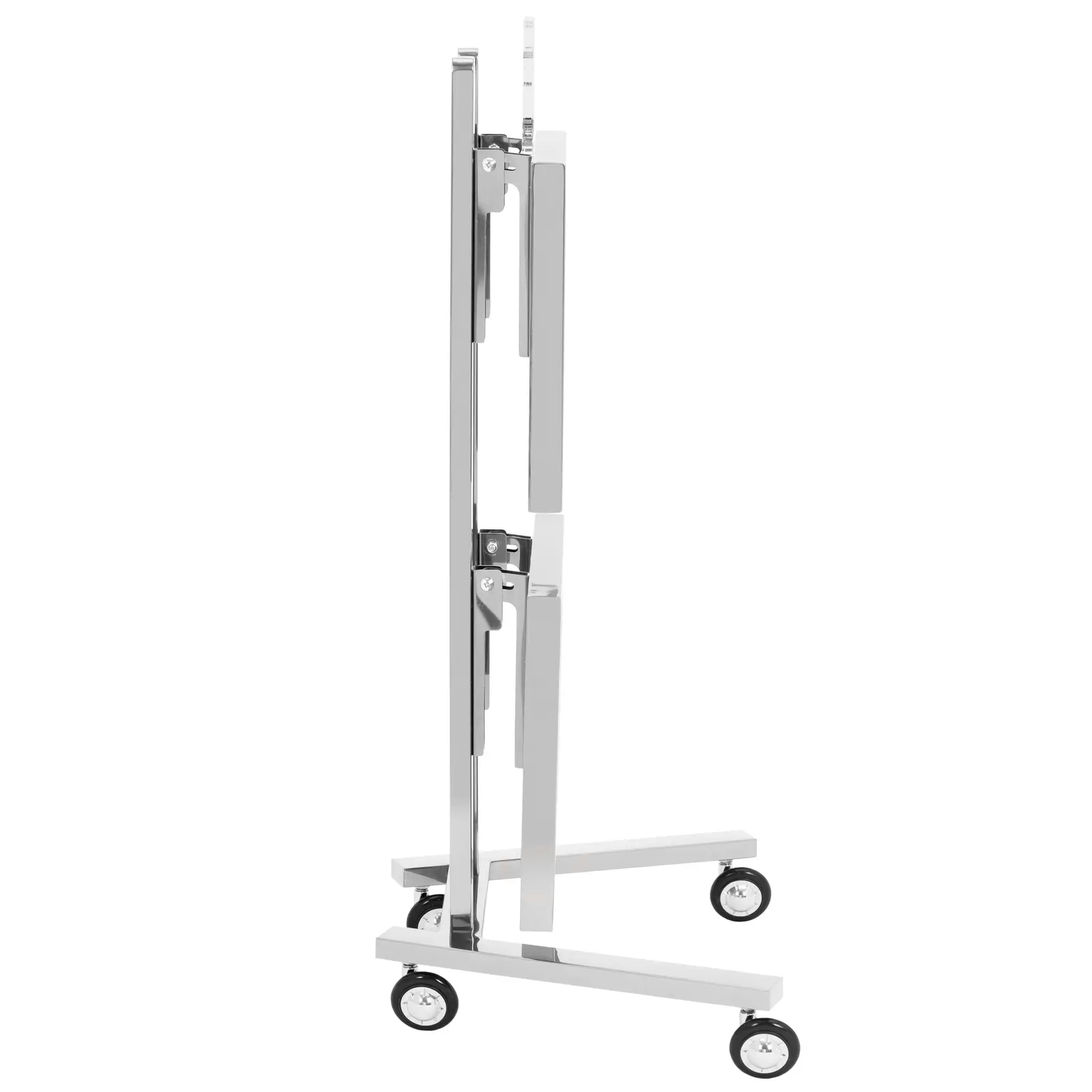 Carrello per estetista - 2 ripiani pieghevoli - Fino a 10 kg - Acciaio inox