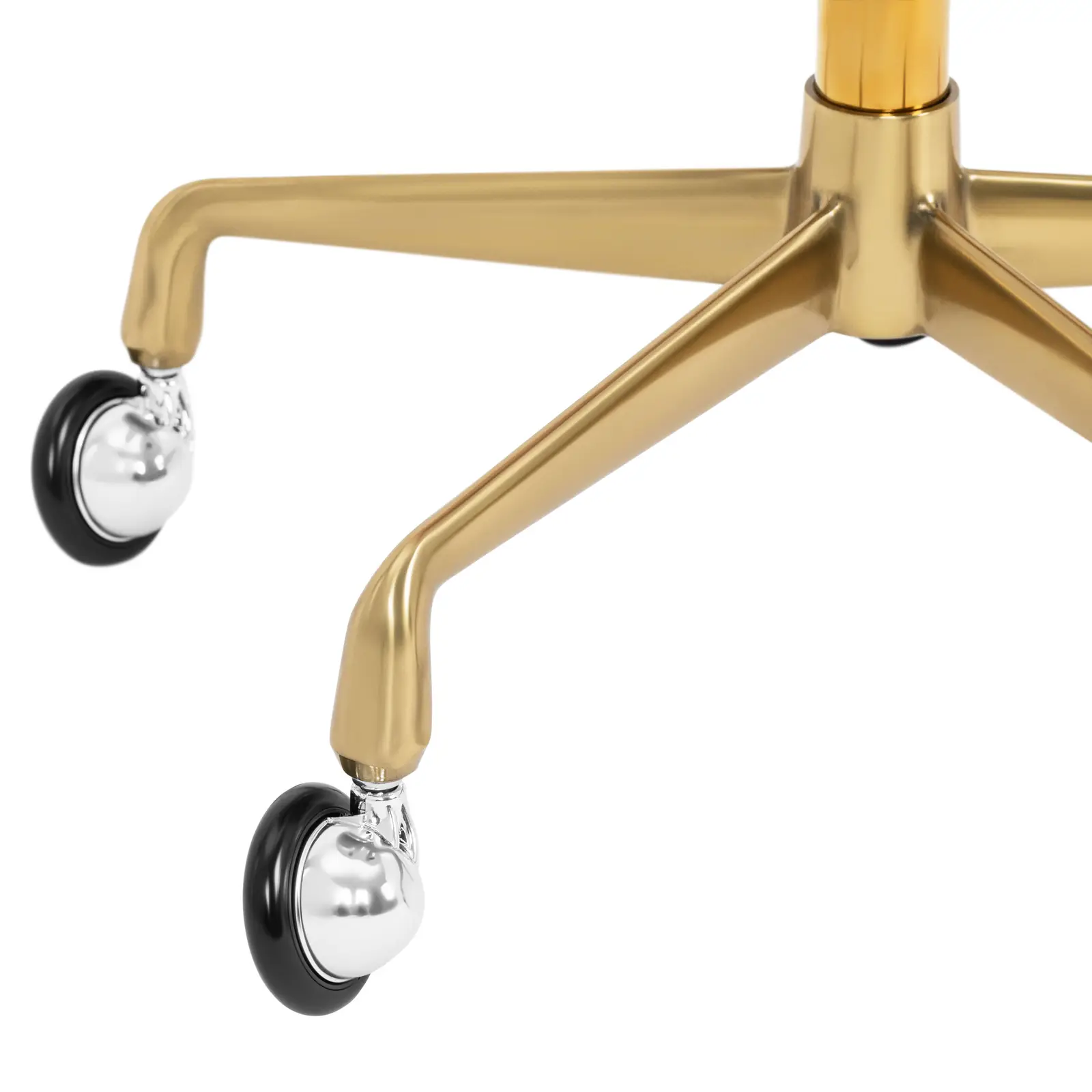 Rolkruk - 51 - 64 cm - 150 kg - Zwart/Gouden (Maximale zithoogte: 64 cm)