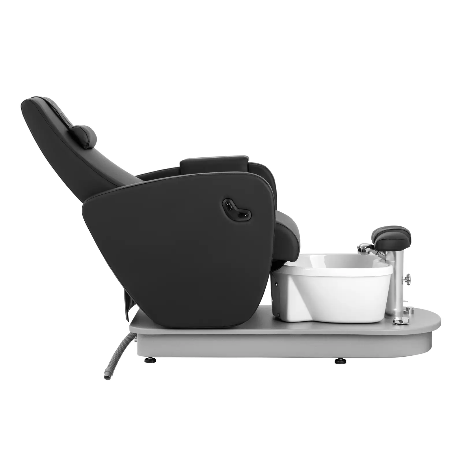 Poltrona pedicure elettrica - Con vasca pediluvio - 115 W - 200 kg - Nera