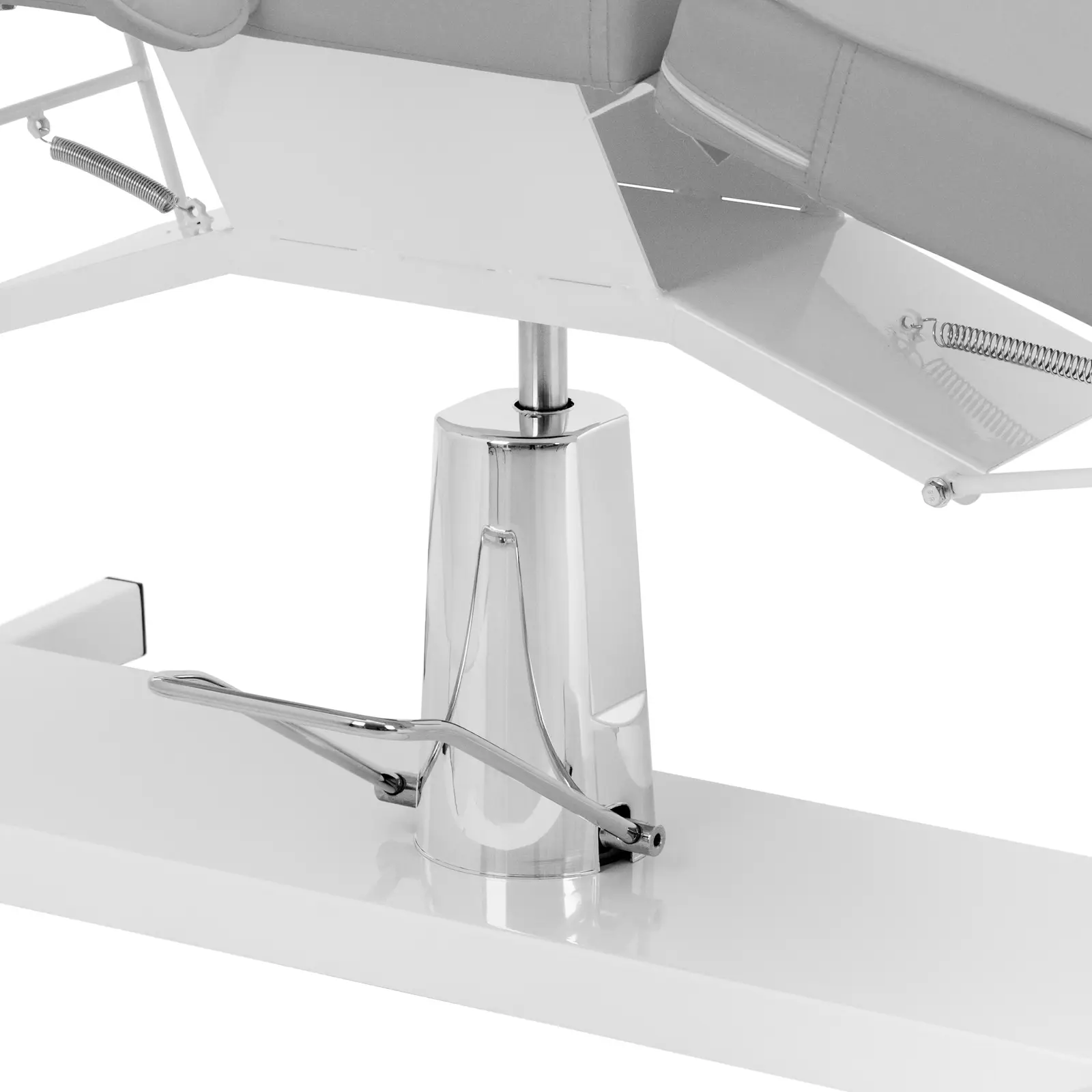 Fotel kosmetyczny - 180 x 58 x 66 - 76 cm - 200 kg - szary