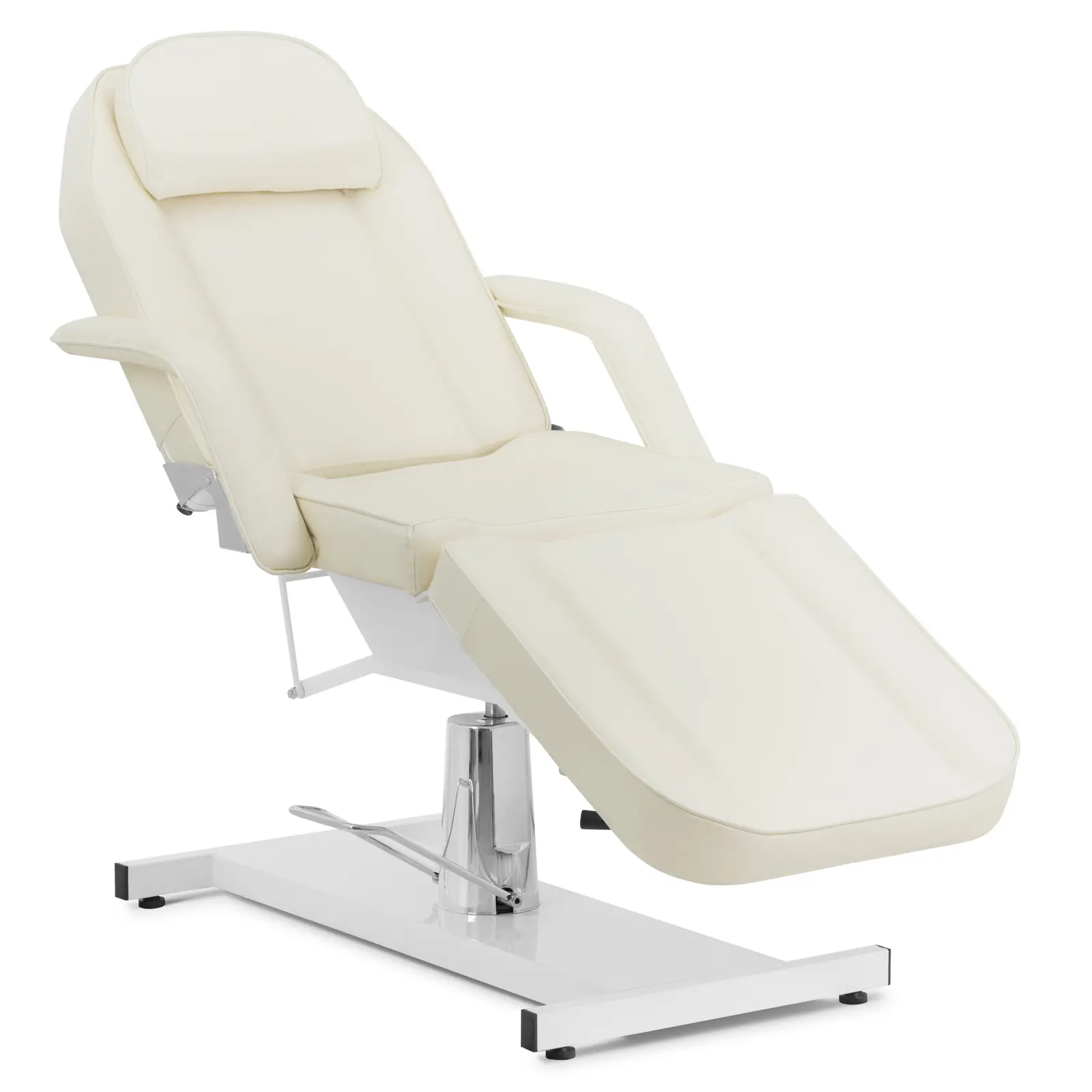 Fauteuil d'esthétique - 180 x 58 x 66 - 76 cm - 200 kg - crème