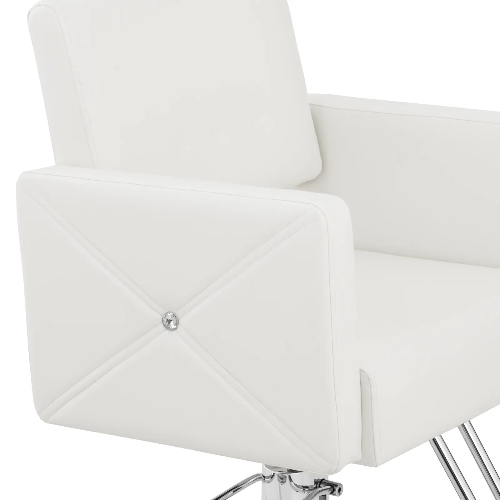 Fauteuil de coiffure Carlisle avec repose-pieds - hauteur d'assise 49-63 cm - 150 kg - blanc (Hauteur max. siège(s): 63 cm)