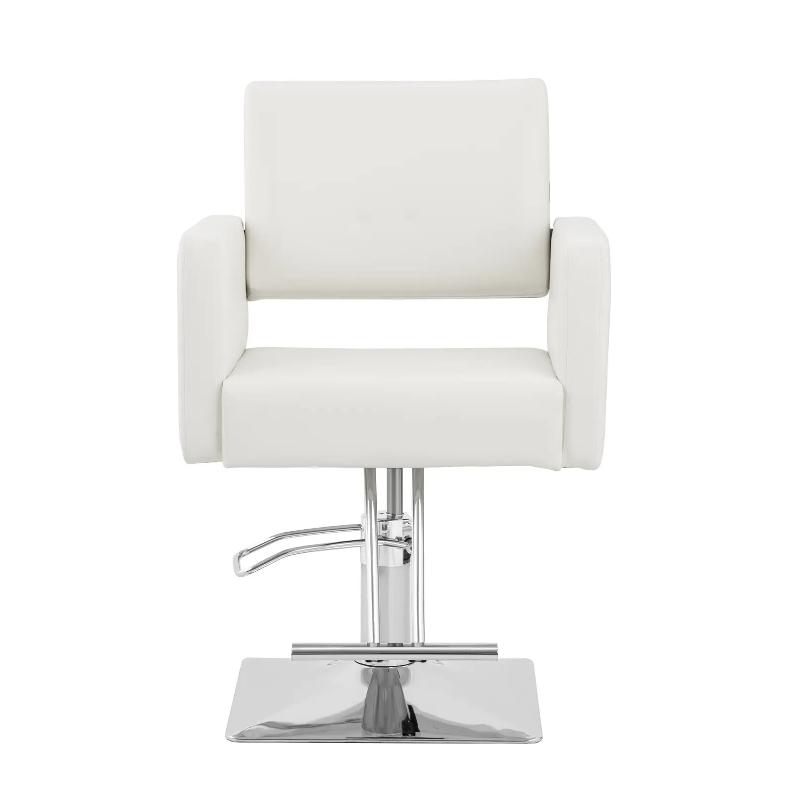 Fauteuil de coiffure Carlisle avec repose-pieds - hauteur d'assise 49-63 cm - 150 kg - blanc (Hauteur min. siège(s): 49 cm)