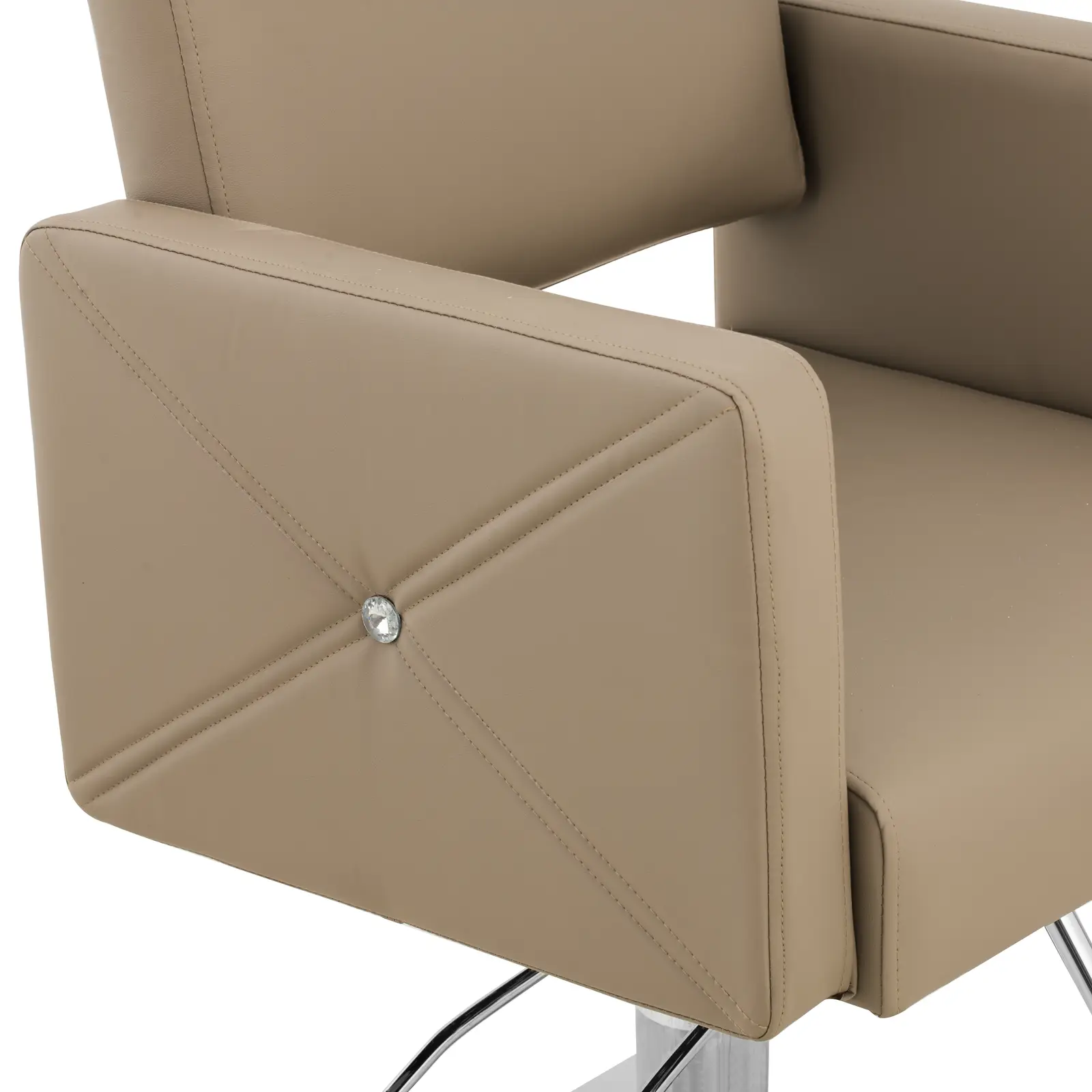 Fauteuil de coiffure Carlisle avec repose-pieds - hauteur d'assise 49-63 cm - 150 kg - gris clair (Hauteur max. siège(s): 63 cm)
