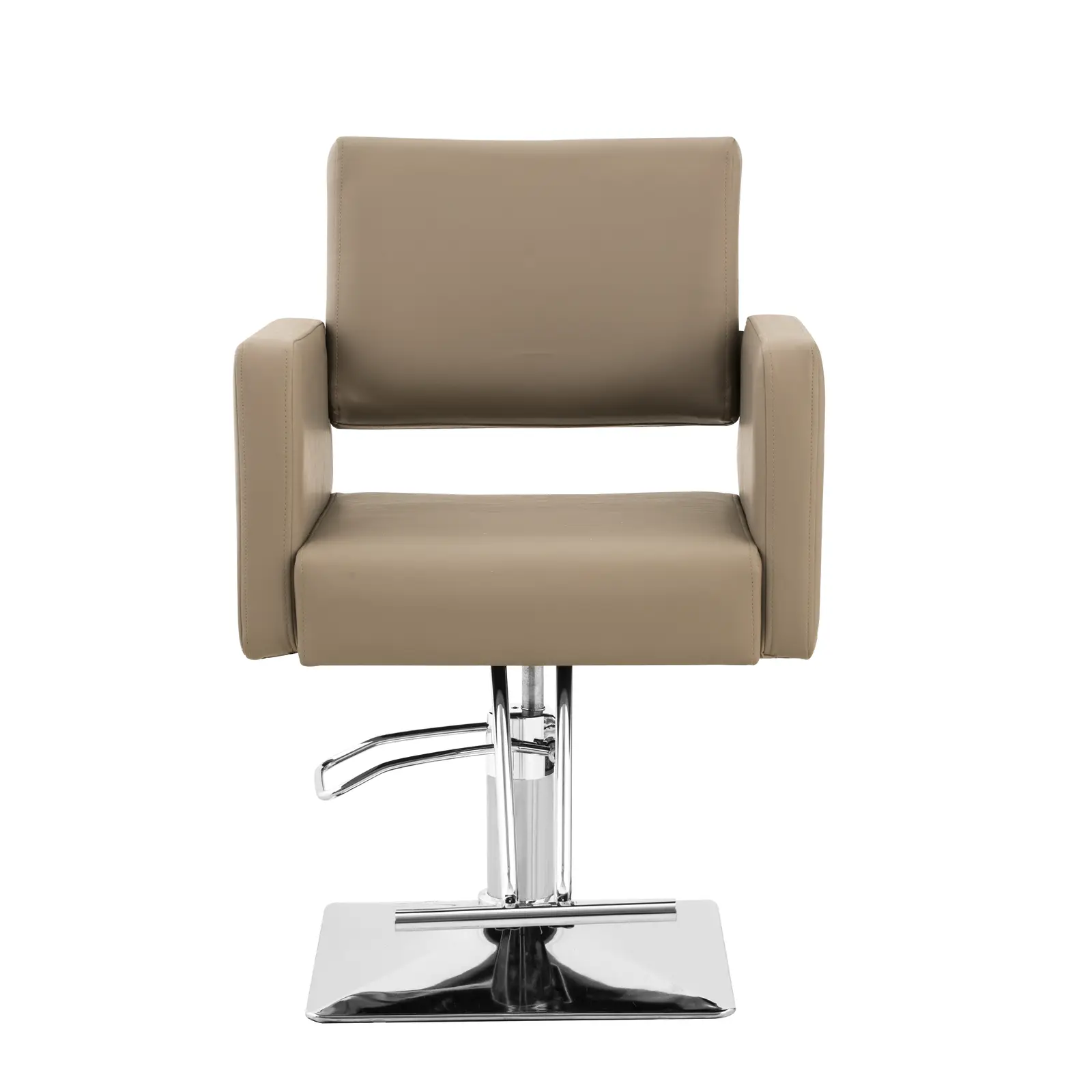 Fauteuil de coiffure Carlisle avec repose-pieds - hauteur d'assise 49-63 cm - 150 kg - gris clair (Hauteur min. siège(s): 49 cm)