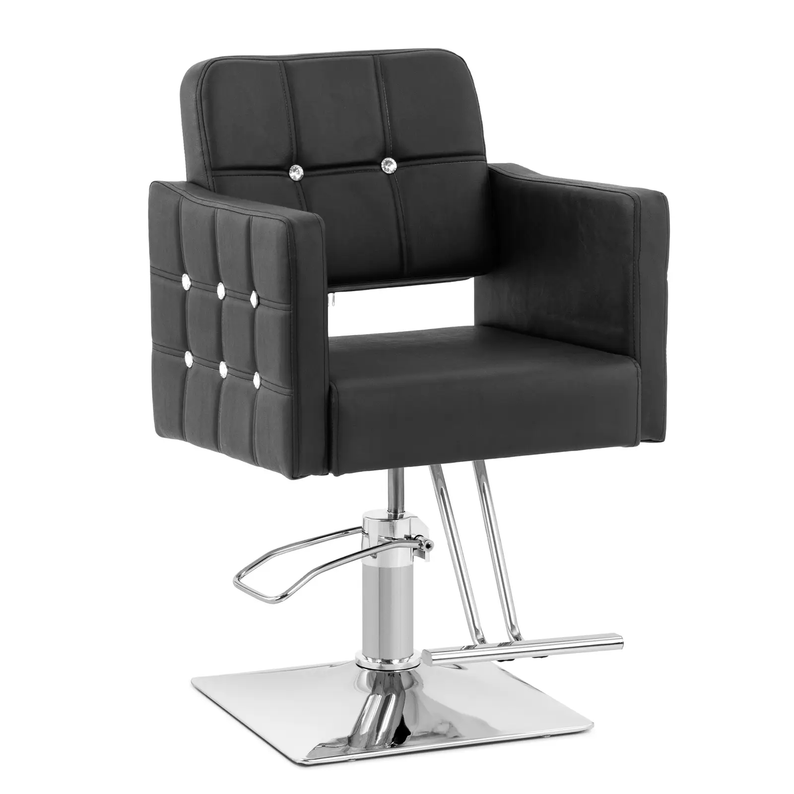 Cottam Salon Chair With Footrest - Seat Height 45 - 55 Cm - 150 Kg - Black