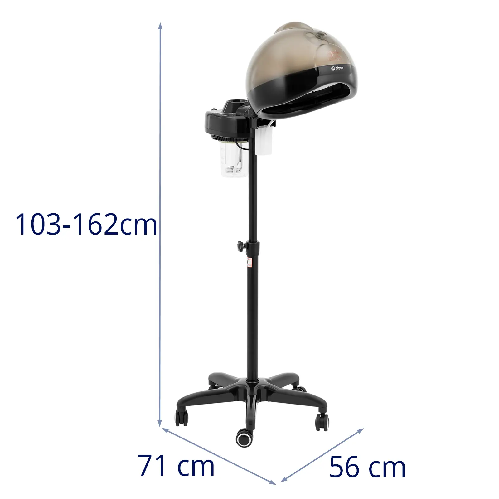 Dampfhaube - mit Stativ - 750 W - Timer - 0,75 l