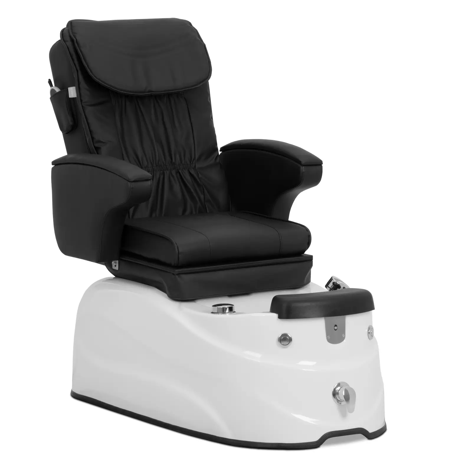 Elektrické pedikérské křeslo - s osvětlenou vaničkou na nohy a masážními funkcemi - 105 W - 150 kg - černá